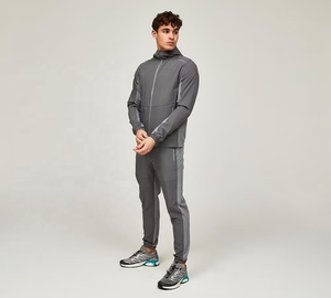 <b>Men's</b> Hooded Windproof Soft Shell <b>Jacket</b> Lightweight Breathable Running Outdoor Jogging OEM Service Outerwear - Product Image 3