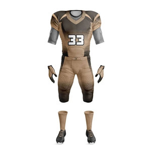 Conjunto de Uniforme de Fútbol Americano para Hombre, Jersey sin Mangas con Cuello en V, Pantalones con Estampado por Transferencia de Calor, Estilo Ajustado, Elástico y Transpirable - Product Image 6