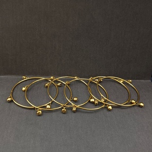 Elegant <b>Gold</b> Plated Kashmiri <b>Bangles</b> <b>Set</b> of 6 Multi Size Combo Ethnic Jewelry for Women 2.4 2.6 and 2.8 ( 8 pieces in a <b>set</b> ) - Product Image 2