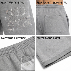 Oversized Men Rhinestone Printed Sweat <b>Shorts</b> Men Casual Winter Wear <b>Shorts</b> <b>Gym</b> Workout Fleece <b>Shorts</b> Men Baggy Sweat <b>Shorts</b> - Product Image 6