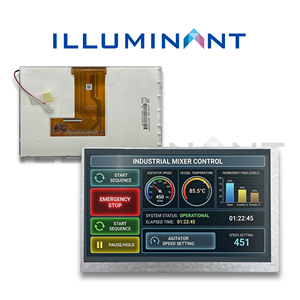 Module LCD TFT RGB 7 pouces 800x480 avec bande 40 broches, pilote IC EK79713B+EK73202A, luminosité 400 cd/m² - Product Image 5