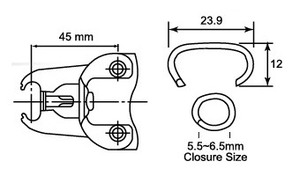 Pistola de anillo de cerdo neumática de corona APLUS SC6 de 24mm para asiento de coche soporte OEM personalizable - Product Image 3