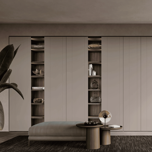 JY Project Customized Modern Modular Sliding Door Bedroom <b>Wardrobe</b> Wooden Closet Organizer System Freestanding Home Furniture - Product Image 3