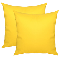 Housse de coussin carrée unie 100% coton lavable avec fermeture enveloppe, taie d'oreiller décorative pour la maison, style uni, hypoallergénique, tricotée