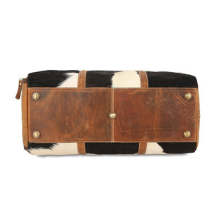 Bolsos de lona de piel de vaca transpirables de última moda nueva moda diferentes colores disponibles bolsos de lona de cuero de vaca - Product Image 6