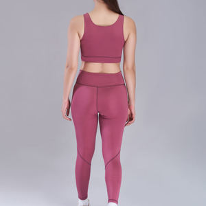 Conjuntos deportivos de dos piezas para mujer, ropa de gimnasio para correr, pantalones cortos de cintura alta que realzan los glúteos, conjuntos de yoga, ropa deportiva. - Product Image 2