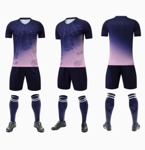 Conjunto de Uniforme de Fútbol Personalizado, Camiseta y Pantalones Cortos de Fútbol con Impresión Personalizada, Ropa Deportiva de Secado Rápido, Poliéster, Entrenamiento, Juego, Fábrica OEM ODM - Product Image 4