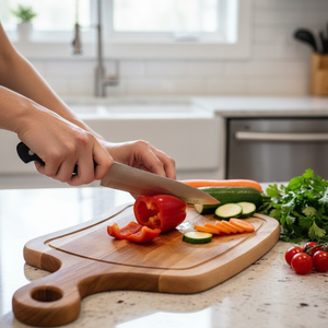 Tabla de cortar clásica de madera maciza de 1.5 cm de grosor |   Tabla de Cortar Rectangular Tradicional para Cocina, Duradera y Personalizable - Product Image 2