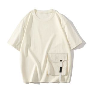 เสื้อยืดผู้ชายขายส่ง ผ้าฝ้าย 100% เสื้อยืดโอเวอร์ไซส์เนื้อหนาสำหรับผู้ชาย ผ้าฝ้าย ไซส์พลัส พิมพ์โลโก้ตามสั่ง ปี 2025 - Product Image 4