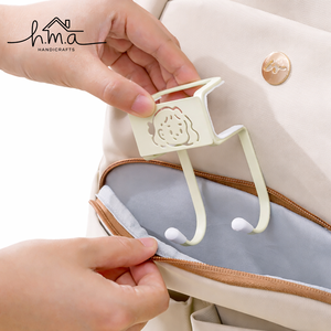 Ganchos de Acero al Carbono Ecológicos de 2 Piezas para Colgar Bolsos, Ganchos Laterales para Escritorio, Portátiles y Prácticos - Product Image 1