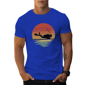 T-shirt noir uni à manches longues pour homme, style mode, imprimé, vente en gros du fabricant, vêtements d'été - Product Image 2