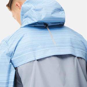 Custom High Quality Solid Heavyweight Hooded Windbreaker Shorts <b>Set</b> Summer Men's Unisex Street wear Polyester/Cotton - Product Image 3