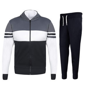 Ensemble de survêtement unisexe personnalisé 2026, style streetwear, respirant, en molleton 100 % polyester, pour la course et la gym - Product Image 1