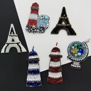 Colorful <b>Key</b> Chains Seed Beads Embroidered Charms For Fashion Jewelry Trendy Beaded Embroidery Charms With Seed Beads Design - Product Image 3