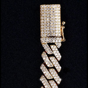 กำไลข้อมือ AMBER JEWELS สุดหรูสำหรับทุกเพศ ทำจากทองคำแท้ 14K ประดับเพชรแล็บโกรว์ทรงเรเดียนท์คัท ตัวเรือนทรงเรขาคณิต สไตล์เทนนิส ฮิปฮอป พร้อมใบรับรอง IGI - Product Image 2