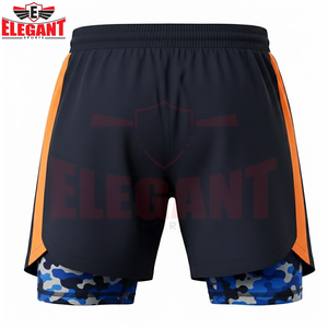 Rashguard Sublimado para MMA, Pantalones Cortos de Gimnasio de Doble Capa, con Logotipo Personalizado, Transpirables, Ecológicos, que Absorben la Humedad, 2 en 1, con Bolsillo Oculto - Product Image 5