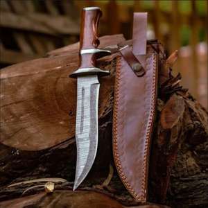 Nouveau style, vente en gros, couteau de chasse artisanal, meilleure vente, confortable et léger, bois de rose avec torsion noire, longueur 13 pouces - Product Image 4