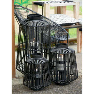 Geometric Style Lanterns Table Decoration Iron Wire <b>Pillar</b> Candle Holders Black Coated Nice Quality Table Lanterns for <b>Lighting</b> - Product Image 5