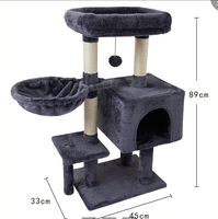 Arbre à chat en bois et sisal, grand modèle, prix de gros