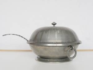ชามซุปสแตนเลสขัดเงาคุณภาพสูงพร้อมฝาปิดสำหรับใช้ในงานบริการ - Product Image 1