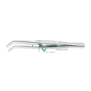 Pinces manuelles à pointes angulées en acier inoxydable, pinces dentaires de collège, instruments chirurgicaux personnalisés - Product Image 2