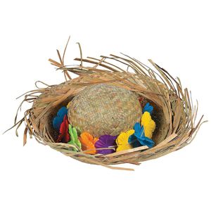 Unisex Natural Grass Embroidered Mexico Sombrero <b>Hat</b> Adult Wholesale Bulk Stock for Beach Fiesta Party <b>Summer</b> Travel Buyers - Product Image 3