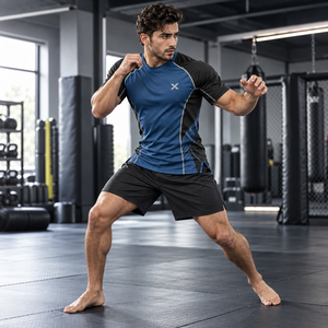 Camisetas de Entrenamiento de Artes Marciales para Hombre |   Azul Negro Verde Rojo Morado |   Fabricante |   Ropa Deportiva y de Artes Marciales | - Product Image 6
