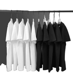 Conception de logo personnalisée OEM, T-shirt unisexe décontracté d'été à manches courtes, en coton soie glacée de haute qualité, épais, séchage rapide et respirant - Product Image 3