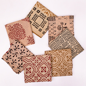 Wholesale Craftjaipur Brand 100% Cotton Hand Block Printed Bandana 21x21 Inches <b>Square</b> <b>Scarf</b> Face-Cover Accessories Rajasthan - Product Image 3