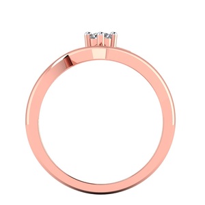 Bague de fiançailles en or premium sertie de diamants, motif floral, Love in Bloom, pour femmes, fournisseur de bijoux en gros - Product Image 3