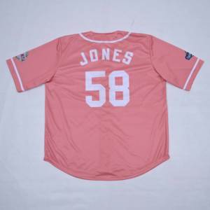 Maillots de sport de qualité supérieure, style rose, boutons spéciaux, vêtements de sport personnalisés, maillot de baseball unisexe sur mesure, couture personnalisée - Product Image 6