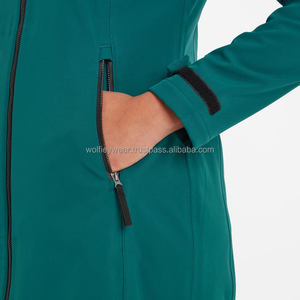 Vente chaude Deep Teal femmes Enya Softshell longue veste prix usine manches longues et coupe-vent femmes course vestes de plein air - Product Image 2
