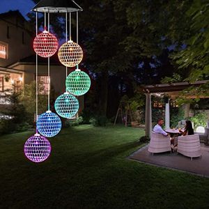 Carillons éoliens solaires suspendus décoratifs extérieurs pour patio et jardin Expédition USPS incluse - Product Image 3