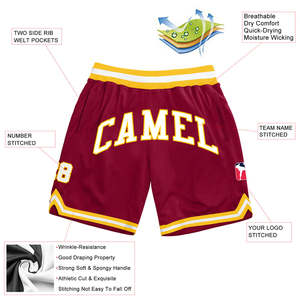 <b>Customized</b> Sports Team Shorts 100% Polyester Mesh Sublimated Club Name Training Basketball Athletic Shorts for Teamwear - Product Image 5