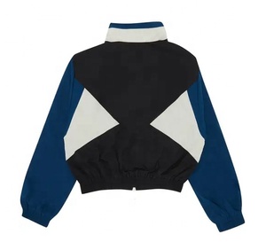 Custom Women Colorblock Track Jacket Hip Hop Streetwear Patchwork <b>Windbreaker</b> <b>Vintage</b> Sportswear Running Jackets - Product Image 2