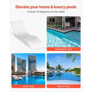 Set di 2 Chaise Longue Galleggianti per Piscina, per Profondità d'Acqua Fino a 5 Pollici, Galleggianti e Zattere Fisse per Piscina - Product Image 6