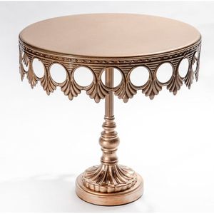 Support à gâteau élégant et stylé en métal pour la présentation de gâteaux d'anniversaire avec piédestal décoratif et présentoir pour table de desserts - Product Image 6