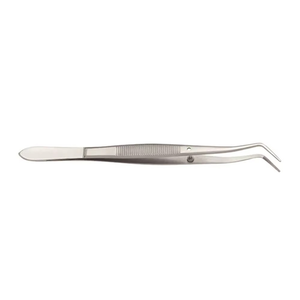 Stainless Steel Manual Dental Tweezers Curved Tip Oral Therapy Instruments Professional Medical Surgical <b>Tools</b> Durable CE - Product Image 3