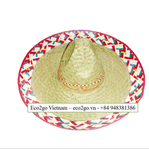 Natural Seagrass <b>Straw</b> Top <b>Hat</b> Children's Lace Sports Sun Protection Handmade Palm Leaf Summer <b>Hat</b> Wholesale Factory Supply - Product Image 1