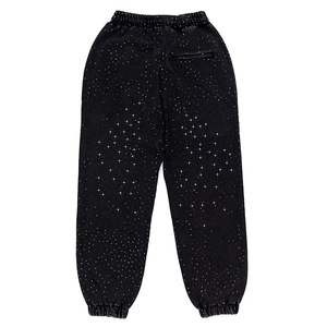 Unisex Black Glitter Dot Print Tracksuit Hooded Zipper Closure Full <b>Sleeve</b> Casual Autumn Wear Regular Fit Adult <b>Sweatshirt</b> Pant - Product Image 4