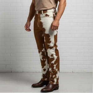 Pantalones de Hombre 2025, de Cuero Vacuno Premium, con Cintura Elástica, Corte Acampanado, de Shenra Industry, Atrevidos, Elegantes y a la Moda - Product Image 3