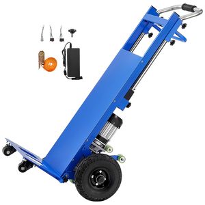 Carrello Saliscale Elettrico da 400 kg con Manico Estensibile da 400 cm e Design Rinforzato - Product Image 1