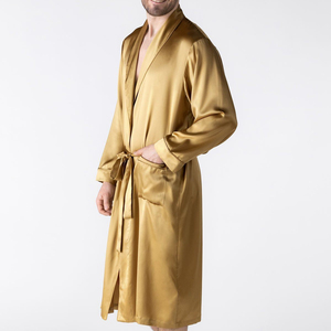 Pijamas de Seda Satén de Lujo Transpirables Personalizables para Hombre 2026, Talla Personalizada, Camisón, Traje de Dormir, Ropa de Dormir de Verano - Product Image 4