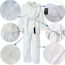 Uniforme de Judo y Karate Elástico y Transpirable de Algodón para Adultos y Niños, Entrenamiento de Artes Marciales, OEM, Venta al Por Mayor, Logotipo Personalizado Disponible - Product Image 5