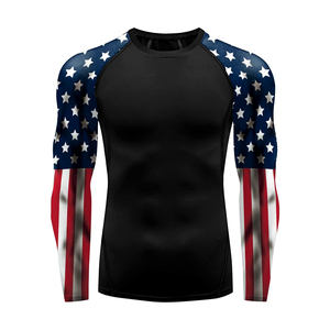 Premium Mens Rash Guard Full Sleeve Breathable <b>Athletic</b> Fitness Sportswear Professional Manufacturer - Product Image 4