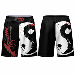 Vêtements de sport de compression pour hommes, design personnalisé, polyester et spandex, sublimation intégrale, vente en gros, best-seller pour MMA et BJJ. - Product Image 4