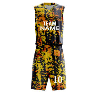 Maillot de basket-ball personnalisé unisexe 100% polyester, respirant, anti-transpiration, séchage rapide, uniforme d'entraînement d'été - Product Image 6