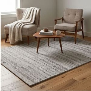 Handwoven Flat <b>Weave</b> Cotton Area Rug Grey Textured Stripe Pattern Washable Modern Living Room Bedroom Floor Carpet Decor Rug - Product Image 6