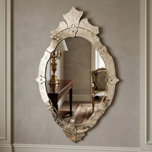 Espejo de Pared Clásico de Estilo Barroco Veneciano |   Espejo Decorativo de Vidrio Antiguo de Lujo para Sala de Estar, Hotel y Decoración de Interiores Reales - Product Image 3