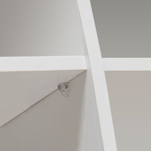 Mobile Moderno Nero Lucido con Luci LED, Credenza in Legno per Soggiorno, Buffet, Armadio da Cucina con Funzioni Espositive - Product Image 6